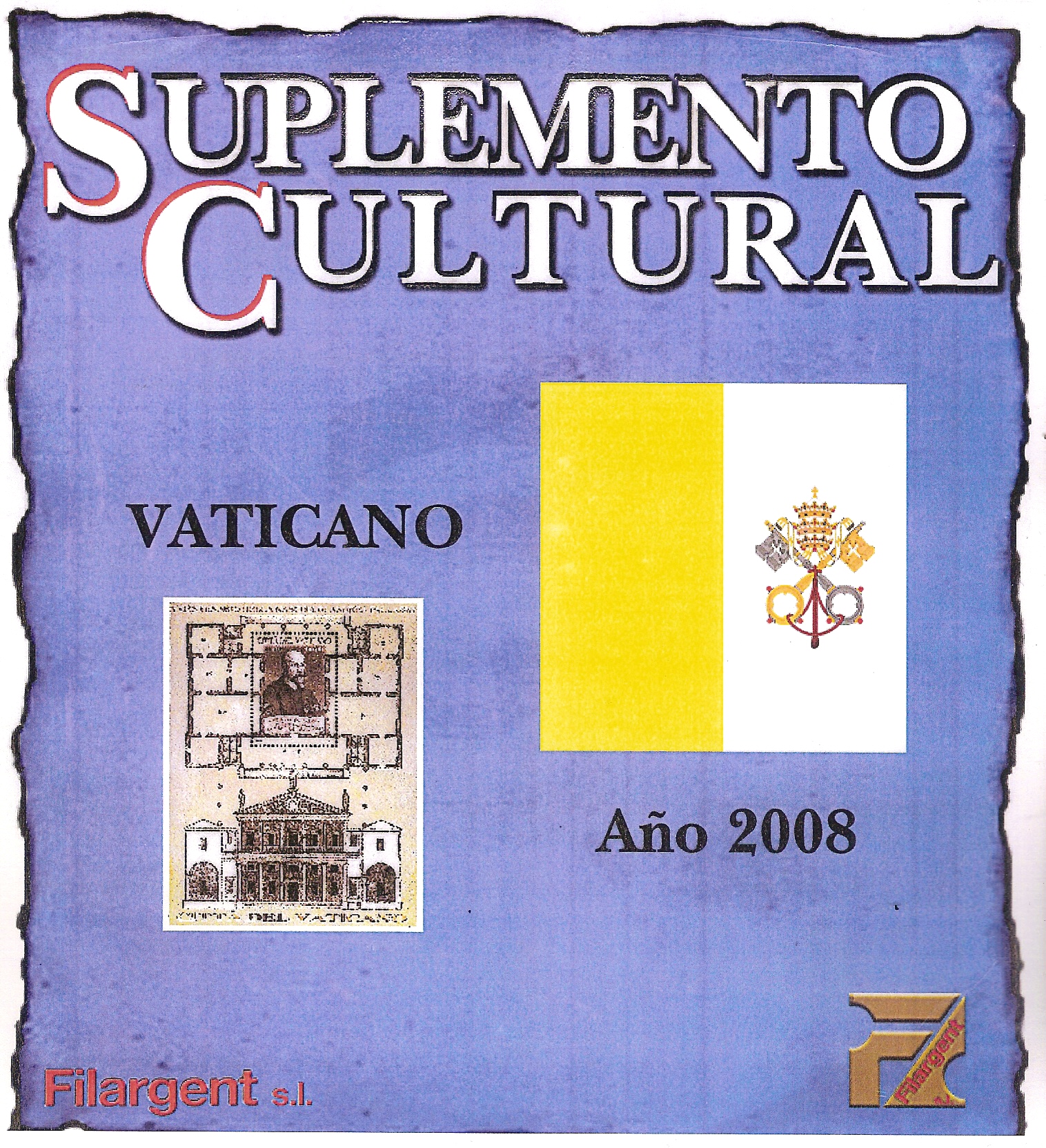 VATICANO HOJAS PARA SELLOS 2008